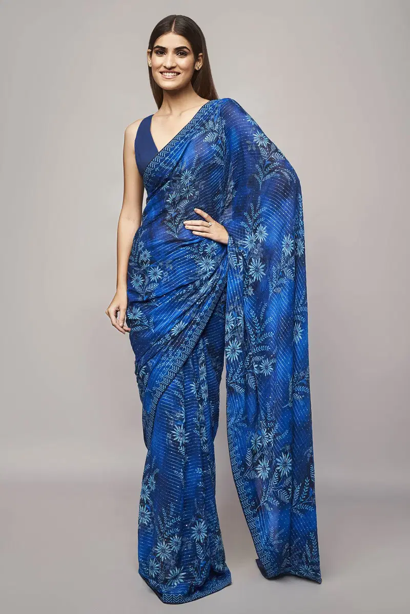 088 Bollywood Crochet Sequence Wholesale Designer Sarees
